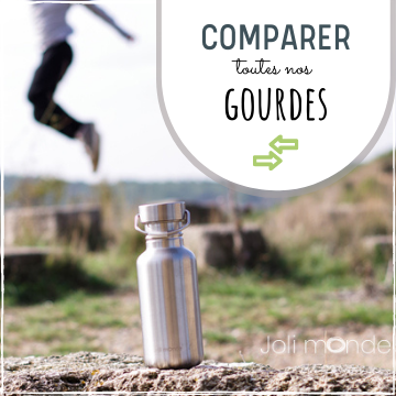 comparer gourde réutilisable écologique sans bpa